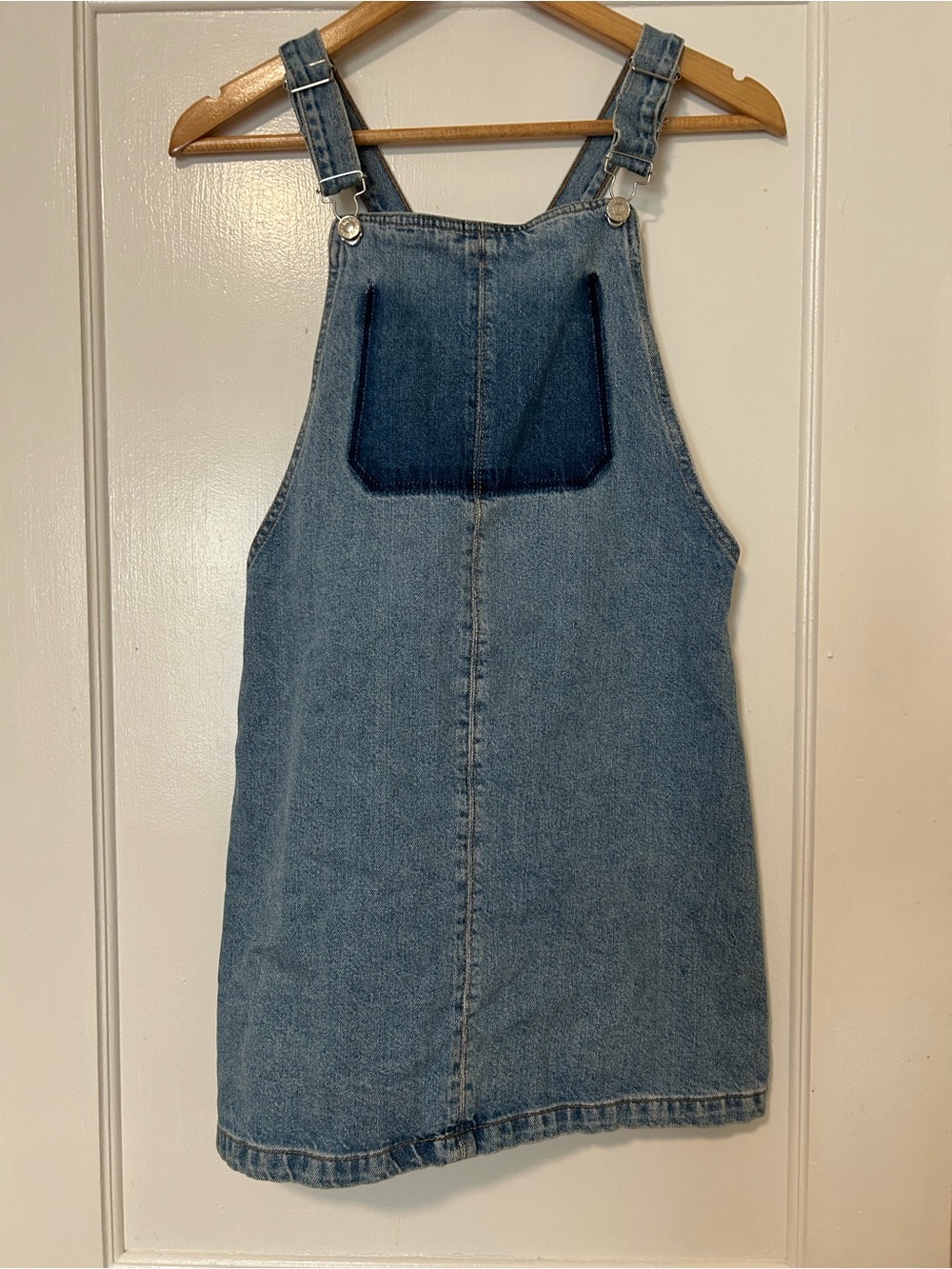 Topshop Light Blue Denim Pinafore